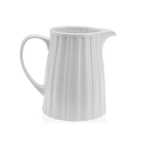 LECHERA VERSA BLANCA TALLADA 25CL PORCELANA